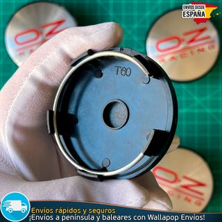 X4 Tapacubos Negros OZ Racing 60mm Cubrebuje Tapas