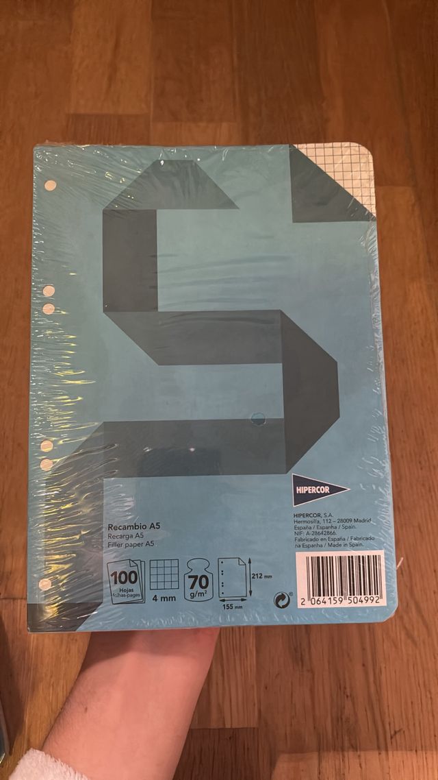 Griglia sostitutiva A5 con 6 fori.