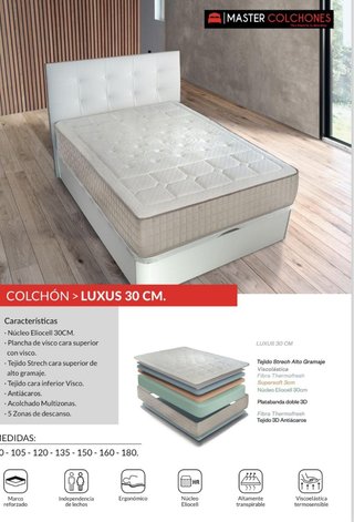 Canapés 3D colchones viscoelatsica