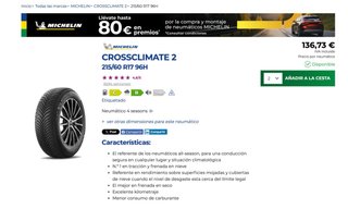 1 Neumatico Michelin Cros Climate ( como
