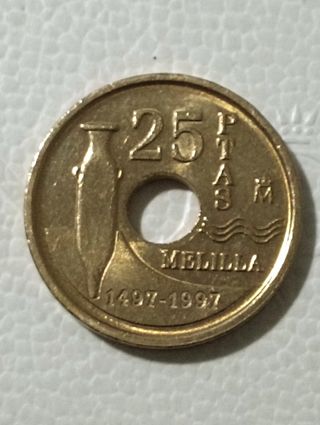 moneda de España conmemorativa 1997