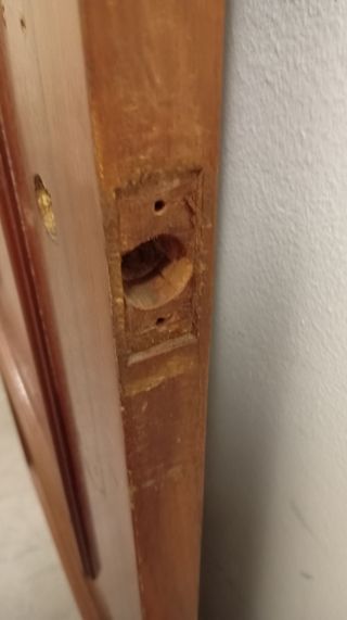 Puerta maciza ciega Provenzal Sapelly aper derecha