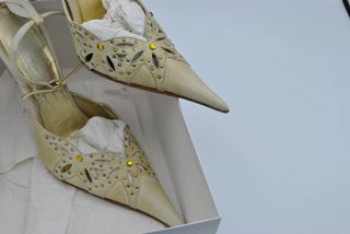 scarpe donna tg 39 beige a punta