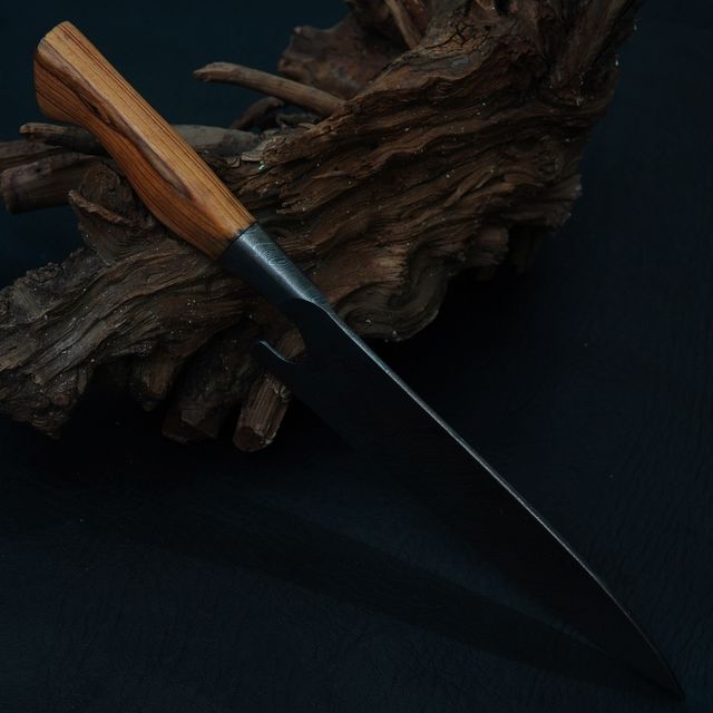 Coltello cuoco fatto a mano in acciaio damasco