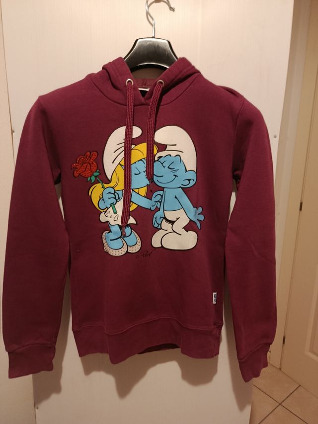 Felpa donna Puffi taglia S