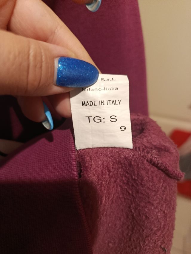 Felpa donna Puffi taglia S