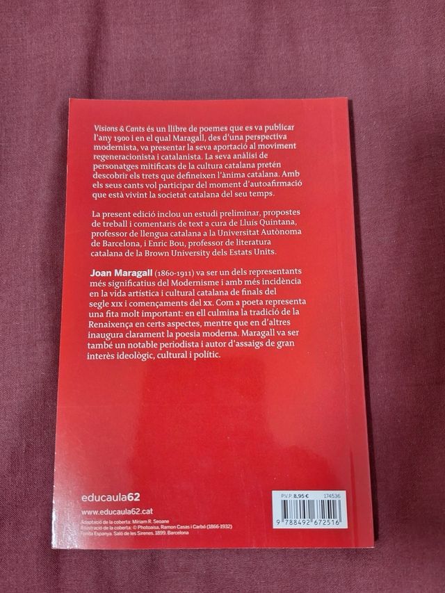 Libro Visions & Cants