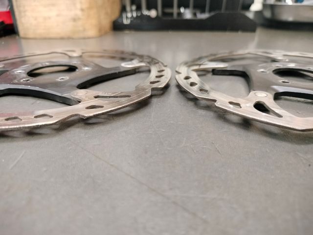 Par de rotores shimano rt-76 160mm