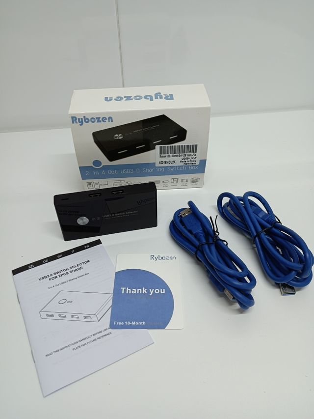 Switch USB para dos ordenadores - Rybozen
