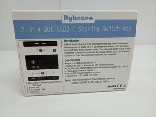 Switch USB para dos ordenadores - Rybozen