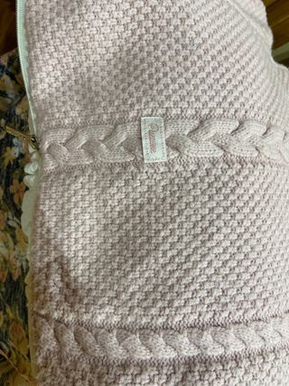 Funda Capota Bugaboo Pique Blanca + Saco Rosa