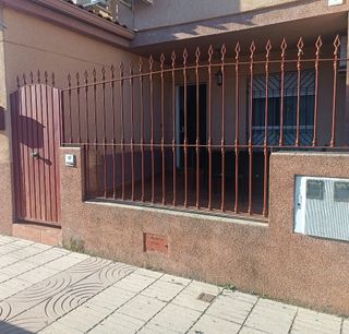 Reja y puerta de hierro