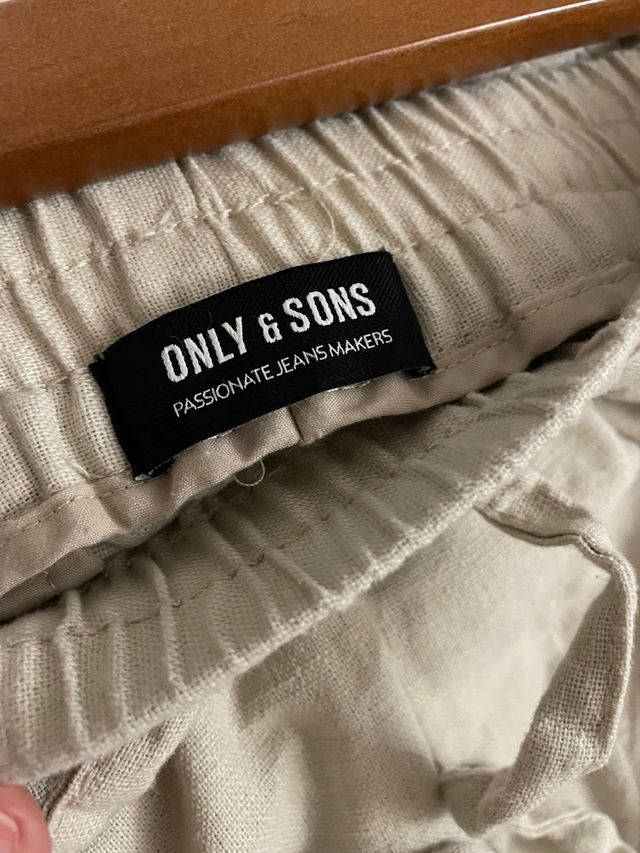 Pantalón lino Only & Sons