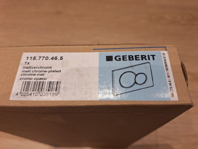 Pulsador cisterna Geberit Sigma 01 cromo