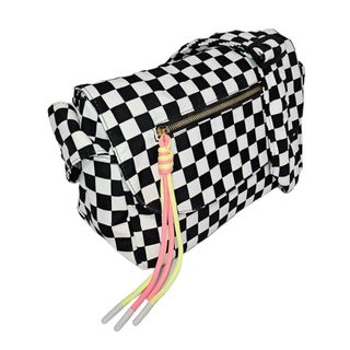 Bolso Bandolera a Cuadros para Mujer Diseño Negro