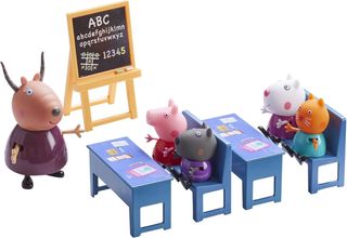 Peppa Pig Vamos al colegio Set 7 peronajes