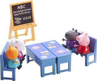 Peppa Pig Vamos al colegio Set 7 peronajes