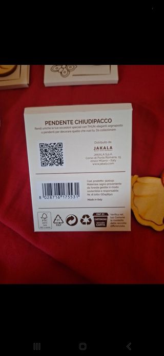 Pendenti chiudipacco thun