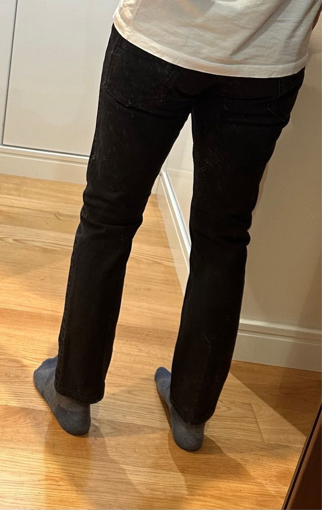 Pantlones vaquero negro hombre