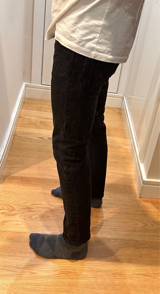 Pantlones vaquero negro hombre