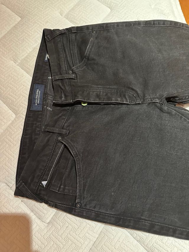 Pantlones vaquero negro hombre