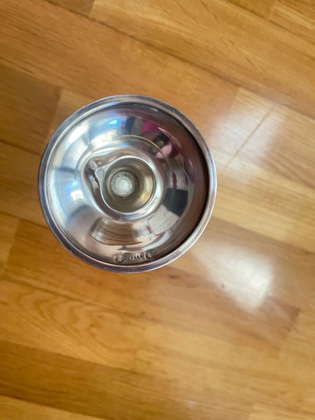 Juego de tocador antiguo de alpaca