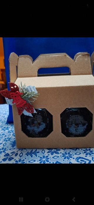 Portacandele in vetro confezione regalo