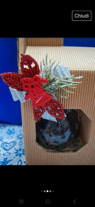 Portacandele in vetro confezione regalo