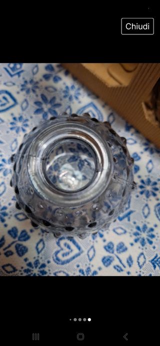 Portacandele in vetro confezione regalo