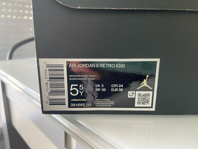 NIKE JORDAN 6 RETRO TALLA 38