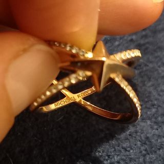 Anello acciaio rosè gold Michael Kors