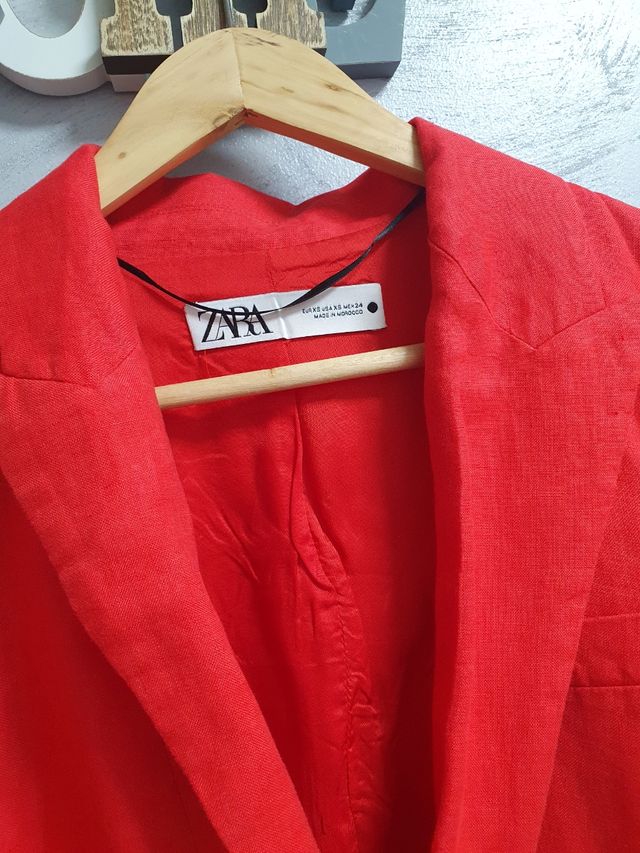 Traje lino Zara