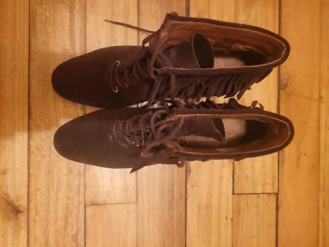 Botines maje marrón chocolate #maje #marrón #brown