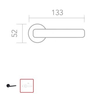 MANILLA PUERTA ROSETA REDONDA