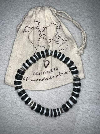 Bracciale in cocco e conchiglia Vestopazzo 