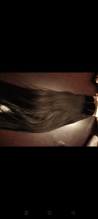 Extensiones negras de clip