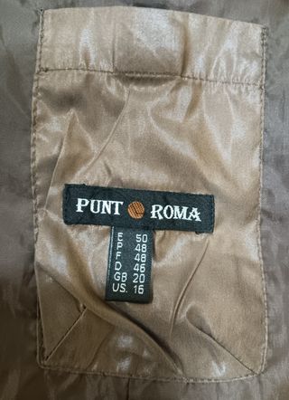 CHALECO DORADO PUNTO ROMA T. 50