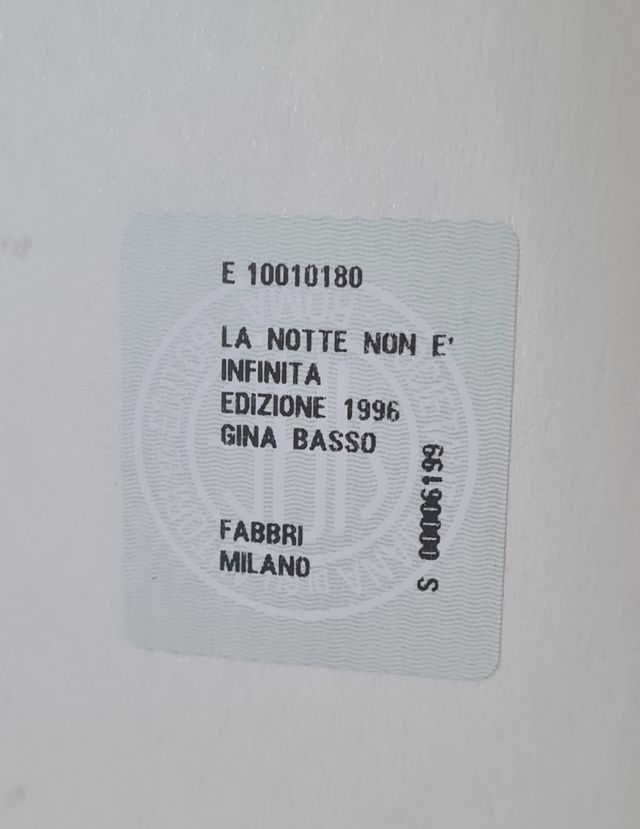 La notte non è infinita di Gina Basso