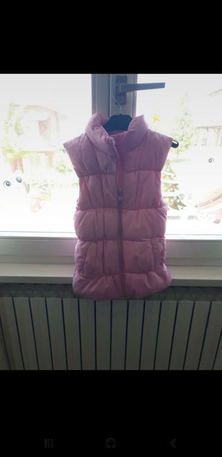 Piumino smanicato bambina 7/8 anni