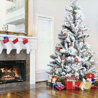 Árbol Económico de Navidad Nieve 210CMNuevo Barato