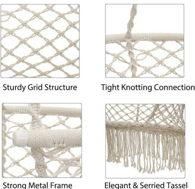 🆕 Hamaca Colgante Beige
