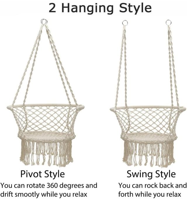 🆕 Hamaca Colgante Beige