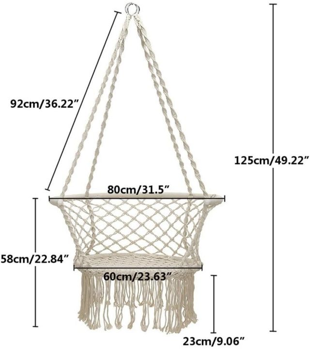 🆕 Hamaca Colgante Beige