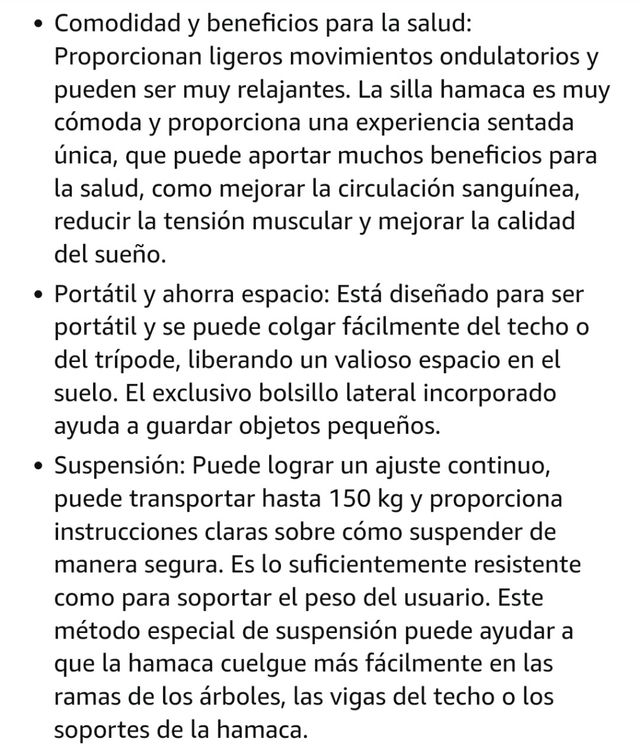 🆕 Hamaca Colgante Beige