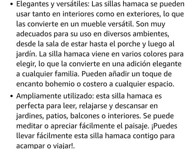 🆕 Hamaca Colgante Beige