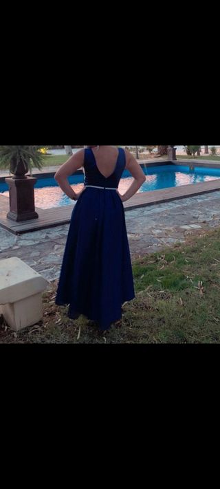 Vestido azul largo 