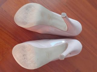 Scarpe open toe in vernice