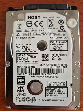 Disco Duro SATA 320GB 7200RPM