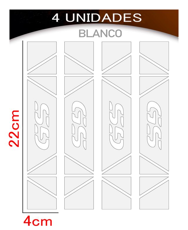 BANDAS Pegatinas Maleta GS