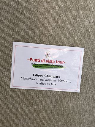 Dipinto “L’arcobaleno dei tulipani”
